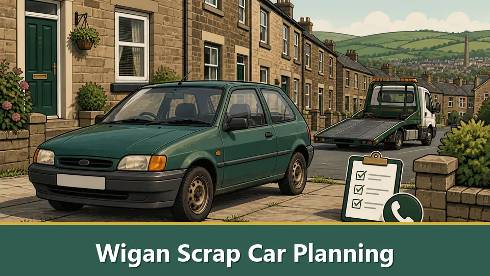 Wigan સ્ક્રેપ કારનું આયોજન