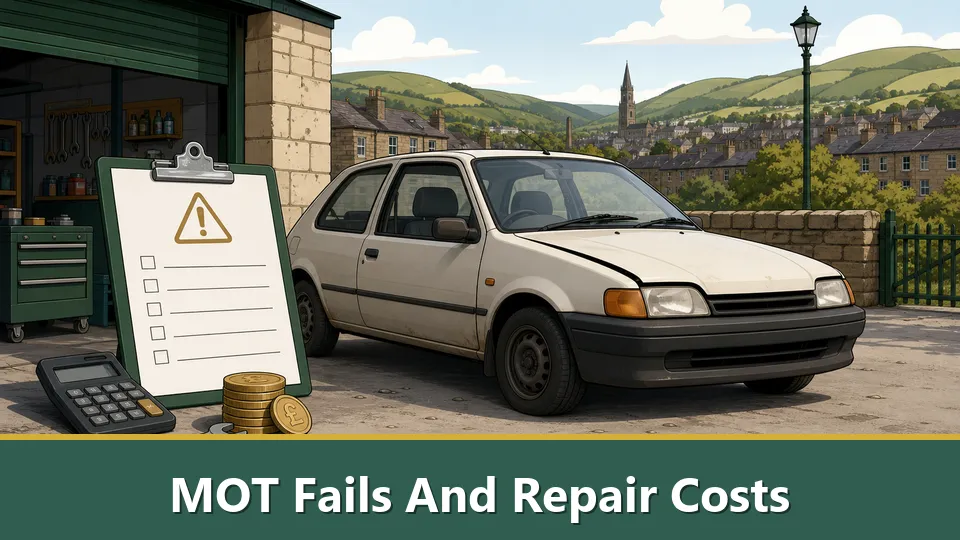 MOT Fail s અને સમારકામ Costs